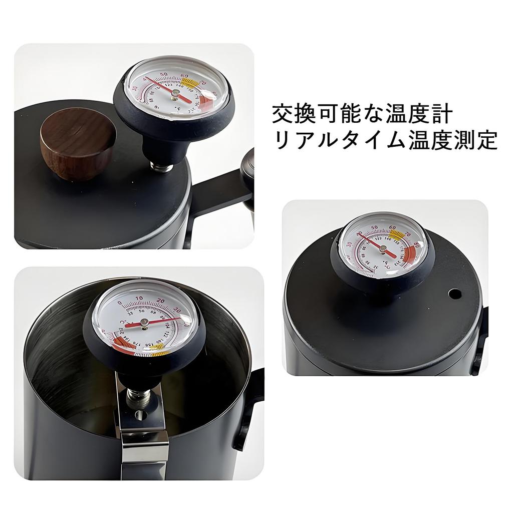 SINGERTOP Drip Pot Thermometer Coffee Thermometer Liquid Thermometer Clip Type Washable Drip Steam Drip Pot Milk Pitcher Espresso Milk Frother for