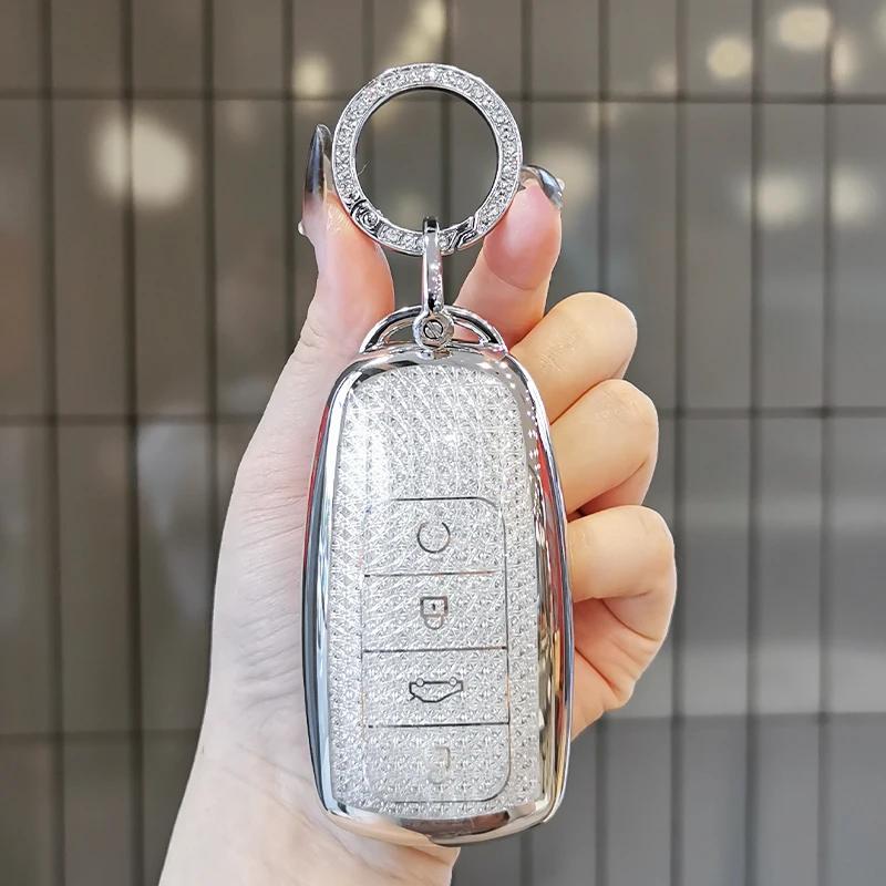 Подходит для Chery Tiggo 8pro Чехол для ключа Arrizo 8 Tiggo 9 7plus Exeed Rx Omoda 5 TJ-1 Fulwin a8 Чехол-брелок для ключа Оболочка ключа Chery