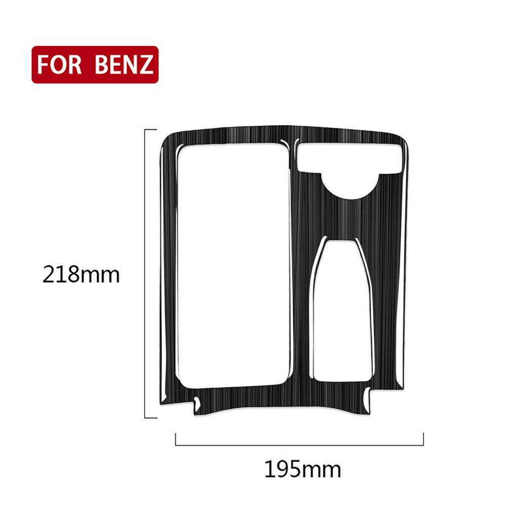 Carbon Fiber Console Cup Holder Panel Cover For Mercedes C-Class W204 2007-2013