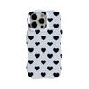Korean Style Small Heart Frosted Wavy Phone Case for iPhone 16 Pro Max/17/15/14
