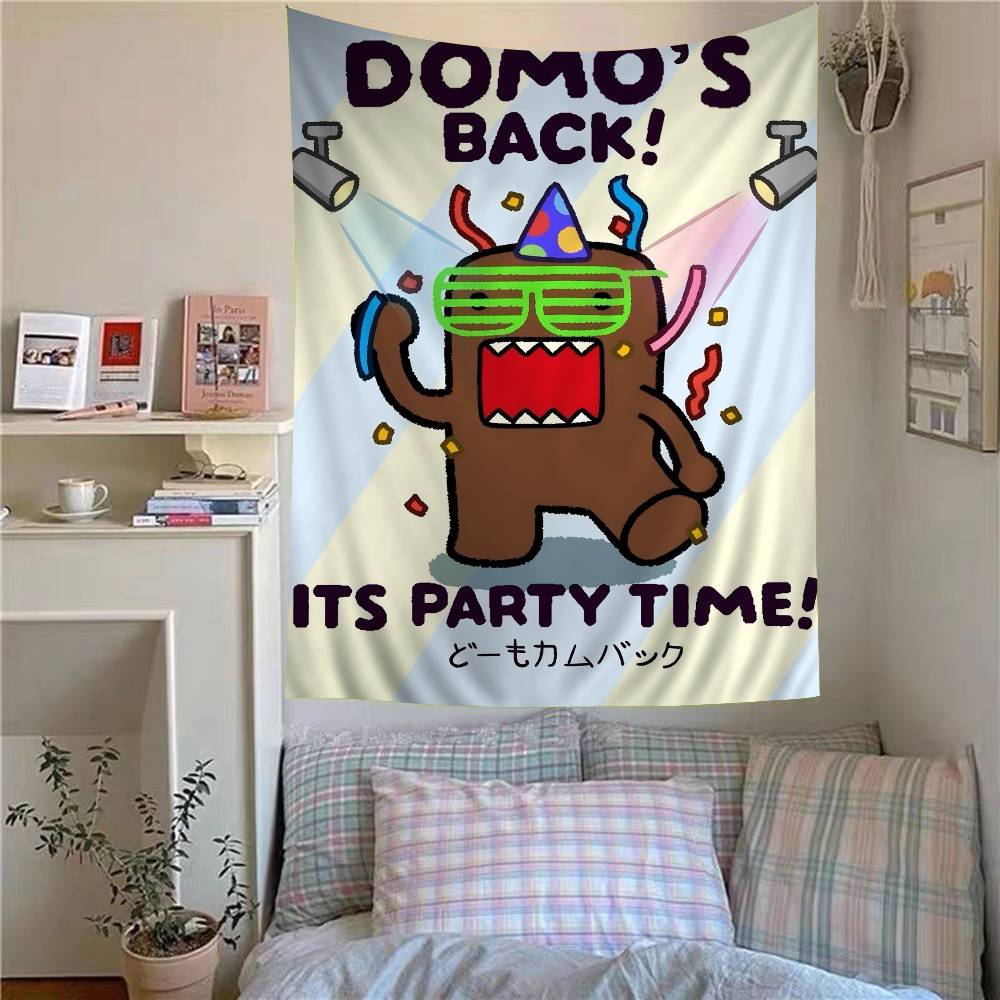 

Cute DomoKun Cartoon Tapestry Bohemian Wall Tapestries Mandala Home Decor 74x94cm(29x37in)