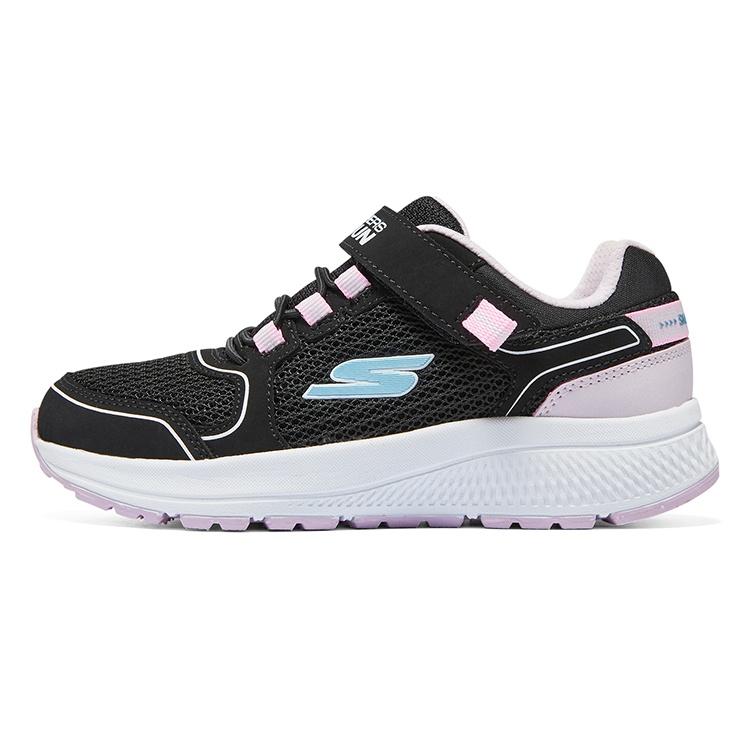 (GS) Skechers Go Run Consistent Shoes Black Pink Kids 319033L-BKLV EU 28.5
