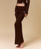 GRANDE LINE Shirred Folding Bootcut Pants