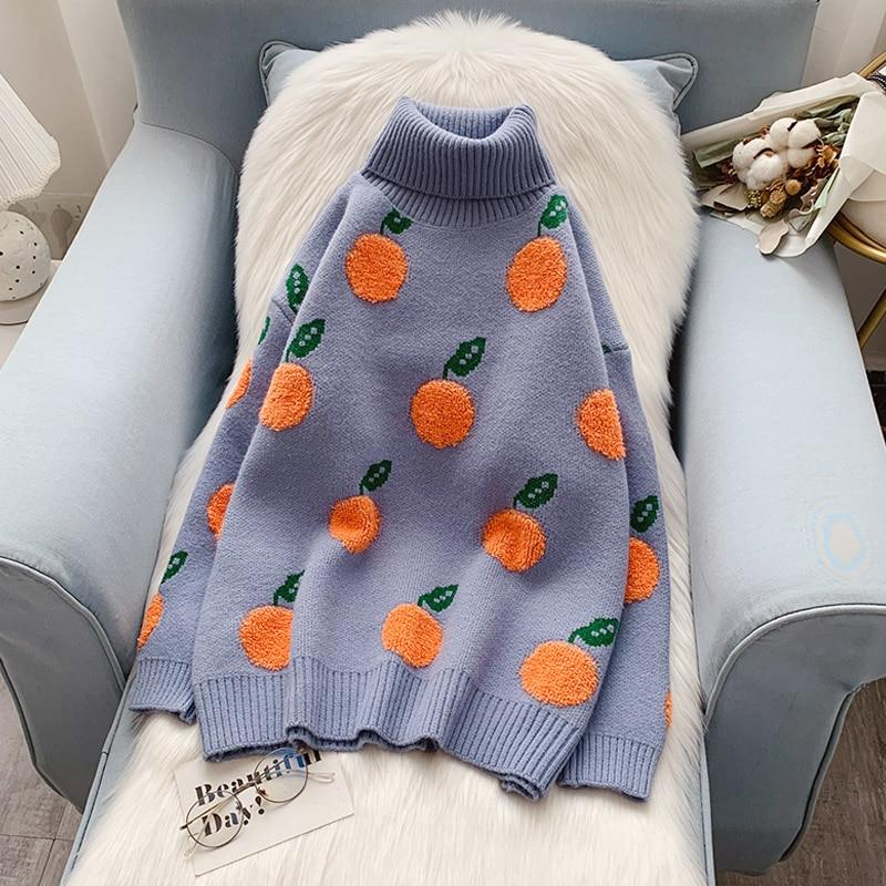 Pull D'hiver Femme Motif Feuille D'érable - Col Rond, Manches Longues, Tissu Peluche Doux, Coupe Décontractée, Tendance 2025