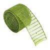Wired Ribbon for Seasonal Decor Stripe Sequin Christmas Ribbon, Glitter Polyester Fabric Wide Craft Decorative Gift Wrapping Ribbons Wreath