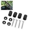 Car Aluminum Alloy Engine Hood Ventilation Spacer Riser Fit for 6mm Motor(Black)
