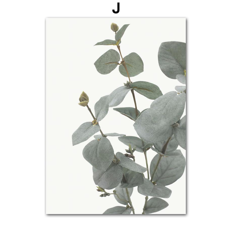 

Листья эвкалипта, пальма агавы, минималистские постеры и принты, картины на холсте, настенные художественные картины для гостиной, домашний декор 30X40cm No Frame