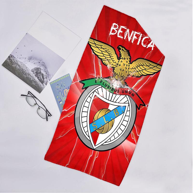 Benfica Fc Fashion Beach Towel: Ideal for Summer Adventures Soft, Absorbent and Quick Drying Suitable for Swimming and Bathing