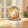  Christmas Nativity Scene Acrylic Tabletop Decoration for Holy Atmospheres Create