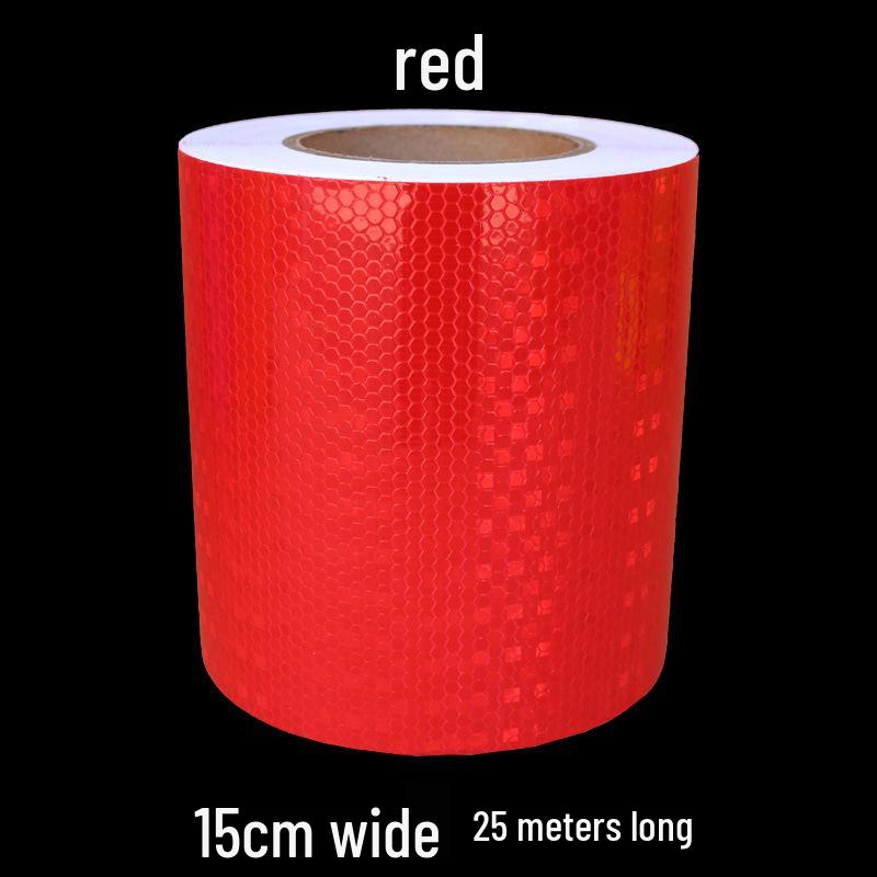 5cm Black Yellow Reflective Honeycomb Arrow Warning Tape Car Sticker