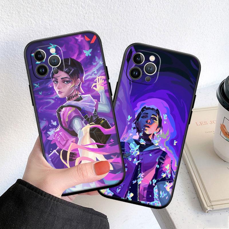 LO92 V-VALORANT Soft Shell Phone Case for Redmi Note 10 11 12 Pro Max 10S 10C 10T 11A 11S 12S 12C