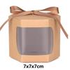 10 Pezzi Scatole per Torta Sacchetti di Carta Confezionamento Scatole Esagonali per Caramelle con Finestra Trasparente in PVC Scatola Regalo di Compleanno Confezioni per Dolci