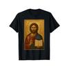 Tricou Grafic cu Icoană Creștin Ortodoxă a lui Hristos Tricou din Bumbac pentru Bărbați Uzură Zilnică Imprimeu Binecuvântat