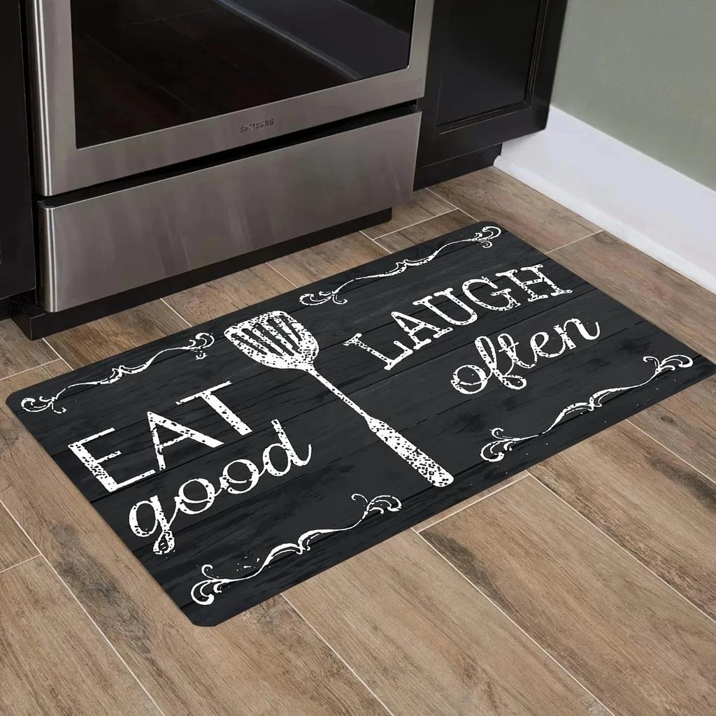 1PC Mushroom Forest Pattern Kitchen Rug Non-Slip Door Mats Pop Design Bathroom Rug Bath Mat Carpet for Home Sink Laundry Decor