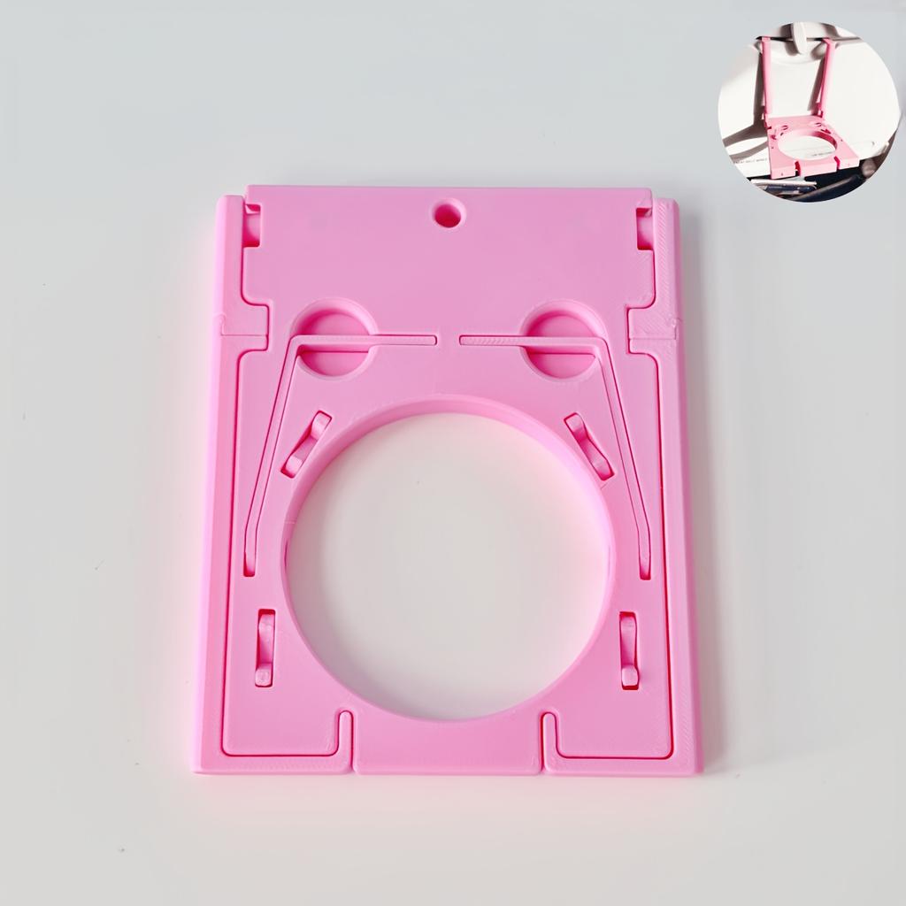 1pc Airplane Multifunctional Cup Holder And Phone Stand, Foldable Aviation Small Tabletop Drink Rack, 2-In-1 Travel