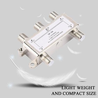 5-2400MHz SP-04 Splitter 4 Way Satellite Antenna Cable TV  Distributor F Type Home TV Equipments Signal Receiver for SATV/CATV