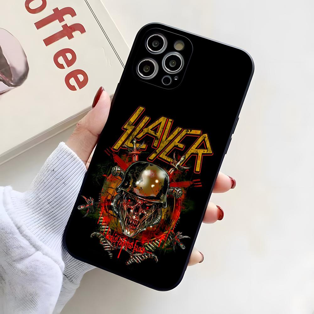 

Slayer Heavy Metal Rock Band Album Phone Case For IPhone 17 Pro Max 16 15 14 Pro Max 13 11 X Xs Xr 8 7Plus Silicone Cover iPhone 14 Plus