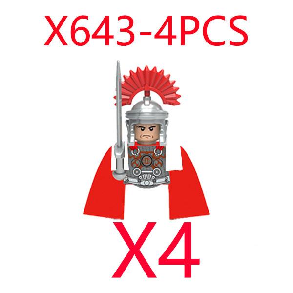 MOC Mittelalterliche Burg Grüner Drachenritter Figuren Bausteine Antiker Römischer Soldat Waffe Schild Kriegspferd Jungen Spielzeug Geschenk K149