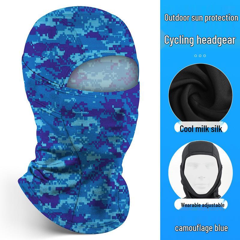 Quick-Dry Multifunctional Summer Cycling Face Mask: Breathable, Sun-Protective, Ice Silk Balaclava & Headband