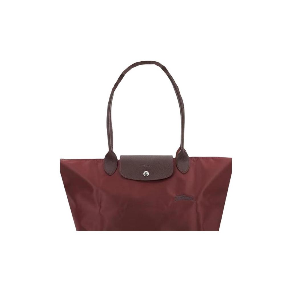 Longchamp Le Pliage Brand Logo Design Nylon Tote Shopping Bag Handheld Shoulder Bag Large Women Tote Pomegranate 1899919P98