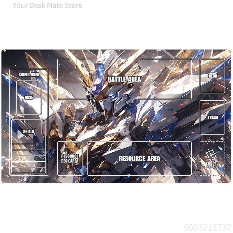 2026 New Gundam GCG Solo Play Mat DIY Anime Card Game Mat Non-Slip Single Player Table Mat Gift for Kids Collectors