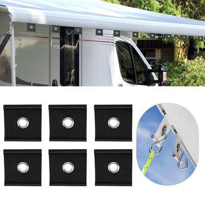 RV Camping Awning Hooks for 5/6mm-7/8mm Pipe Eyelet Hangers Camper Trailer Canopy Caravan Hanger Rail Mount Accessory