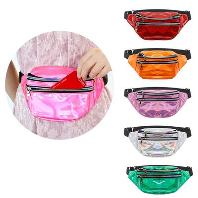 Unisex Outdoor Running Waist Bag with Laser Design – Large Capacity Crossbody Coin and Phone Holder