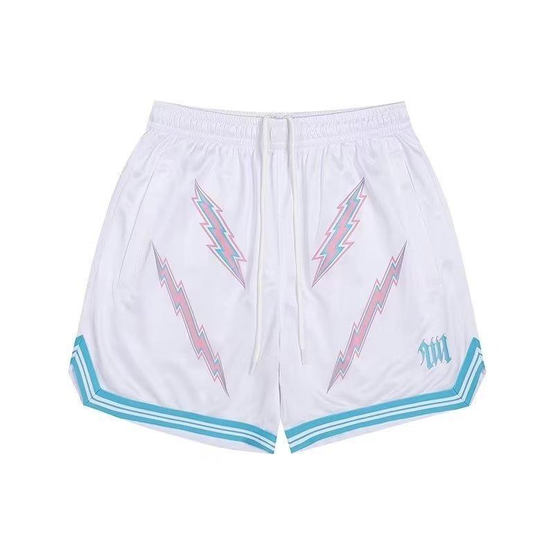 Schnelltrocknende Mesh-Basketballshorts - Bestickt, Knielang, Sport/Fitness