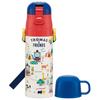 Skater Kids' 2-Way Water Bottle - Direct Drink (470ml) / Cup Drink (430ml) - Thomas the Tank Engine Design - Stainless Steel - Insulated - Lightweight