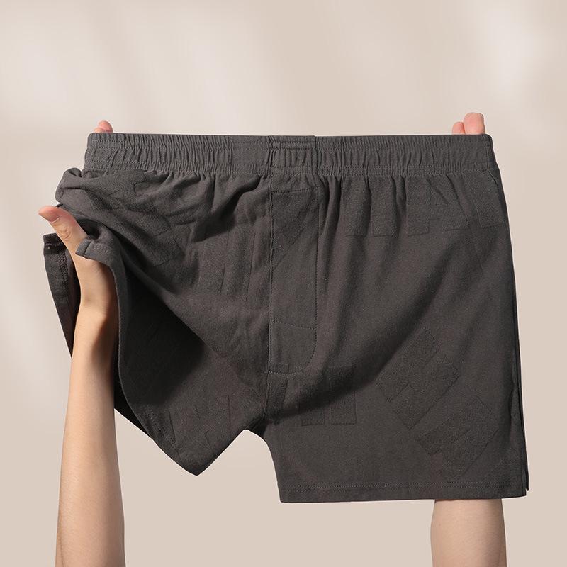 Calças Boxer de Algodão Casual para Homem - Confortáveis, Respiráveis, Ajuste Solto, Roupa de Casa Moderna