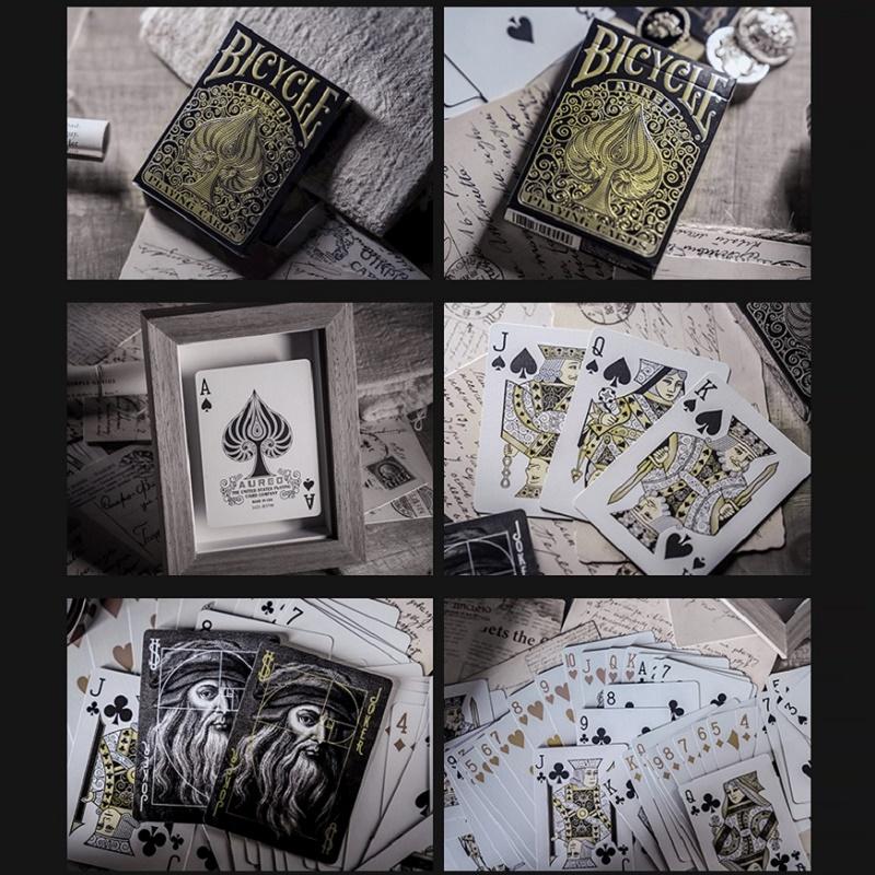 Bisiklet Aureo Oyun Kağıtları Deste Poker Boyutu Kağıt Oyunları Sihirbazlık Numaraları Aksesuarlar