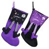 Long Legs Halloween Stockings Bag Creative Witch's Mid-Tube Boots Decoration for Halloween Festive Gifts Home Decor