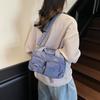 Versatile casual messenger bag 2025 new simple pillow bag large capacity nylon cloth portable shoulder bag