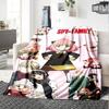 1pc Spy Family Adventure Flannel Blanket,Ultra Soft Warm Plush Throw for Home Bedroom Bed Sofa Cover Camping Picnic Gift Y72435