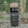 Shan Zhi Ke Aluminum Alloy Outdoor Mug: Portable Wide Mouth Camping Cup for Coffee or Tea