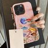 INS Cool Flower Lavender Luxury Lichee leather pattern Phone Case For iPhone 17 16 15 14 13 12 11 Air Pro Max Plus X XR XSMax