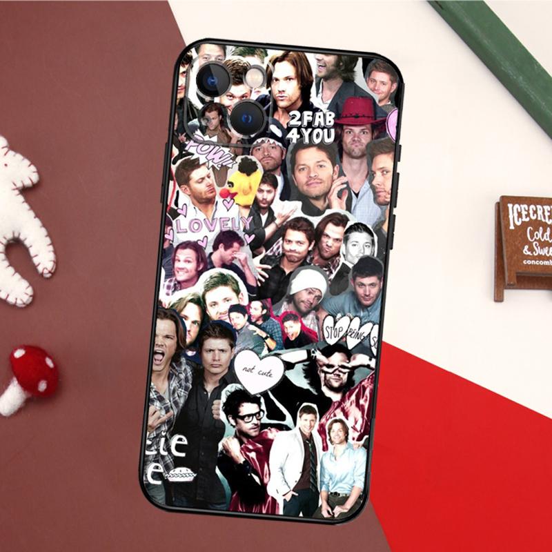 Supernatural Jensen Ackles Case For iPhone 11 12 13 14 16 15 Pro Max Plus Mini X XR XS Max 7 8 Back Cover