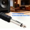 Enkel Plug and Play 6,5 mm 1/4 tomme hann til 3,5 mm 1/8 tomme hunn mono jack-adapter Hodetelefonjack-omformere for raske oppsett