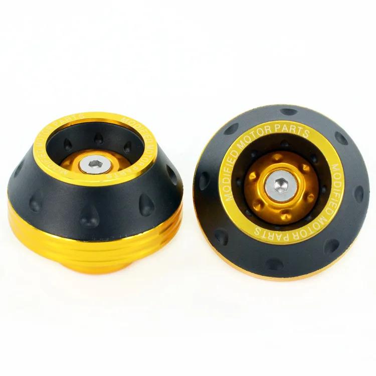 Universal Motorcycle Wheel Protection Crash Pad Cups Alloy Motorbike Crash Protectors Motocross Falling Front Fork Slider Cups