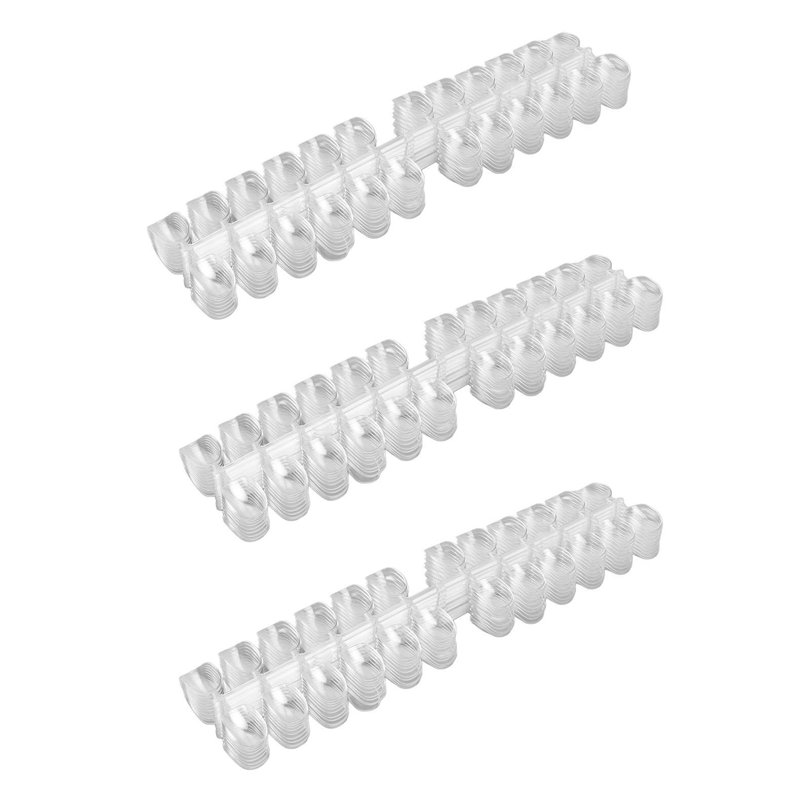 

3 упаковки прозрачных лаков для ногтей, цветные карты, короткие, квадратные, круглые, аксессуары для маникюрных инструментов своими руками