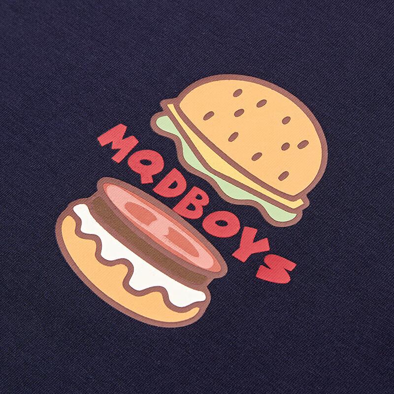 MQD Boy's Academy Style Cartoon Stripe Long-Sleeve T-shirt
