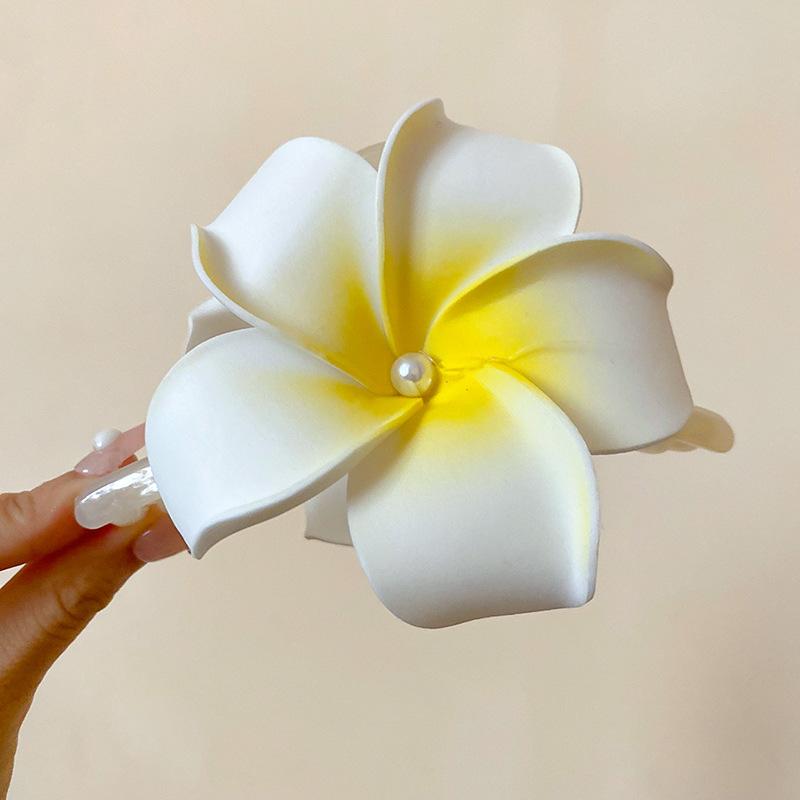 

1/2 Pcs Fashion Pearl Egg Flower Hair Claws For Women Girls Party Hair Accessories