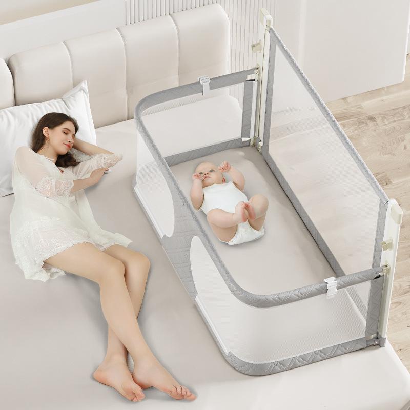 

Portable Anti-Pressure Newborn Bed-in-Bed: Foldable, Soothing Sleep Baby Bed for Small Apartments and Bedside Use. светло-серый