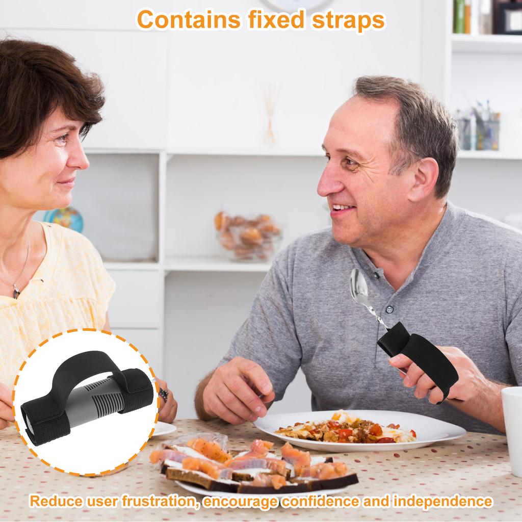 5/4Pcs Adaptive Utensil Portable Weighted Spoons Forks Rehabilitation Tableware for Hand Tremors Elderly, Arthritis Parkinsons