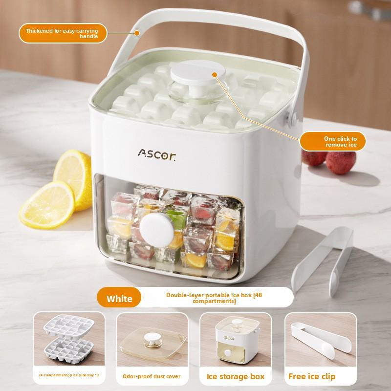 

Ice Tray Ice Cube Mold Ice Box Ice Ball Maker Large Capacity Ice Storage Household Food Grade For Refrigerator molde para hielo