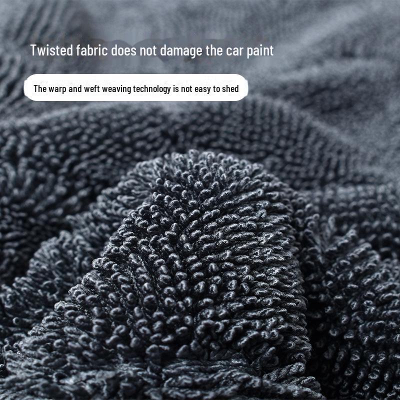 Thickened Absorbent Braided Car Wash Towel for Traceless Cleaning