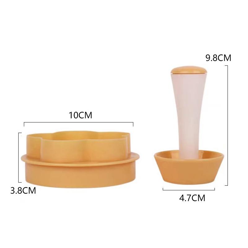 1-3Pcs Set Pastry Dough Presser Biscuit Mold Pie Tamper Creative Flower Shaped Cutter Cake DIY Round Tamper Kitchen Baking Tools