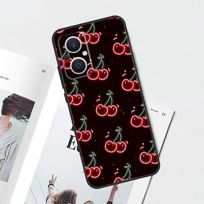 Cherry Cherries Pattern Case For OPPO Reno 15 F 14 13 12 11 10 Pro 14F 13F 12F 11F 8T OPPO Find X9 X8 X5 X6 Pro Cover
