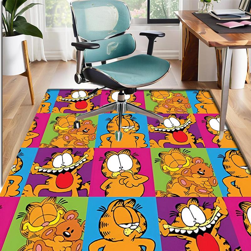 Garfield Pattern Rug, Indoor/Outdoor Mat, for Picnic, Gameroom, Bedroom, Office, Living Room, Home Decor Carpet, Birthday Gift