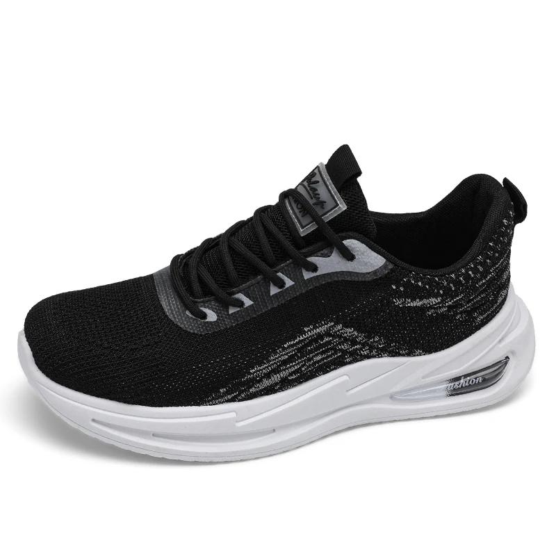 

Fashion 2024 Autumn New Sneaker Men Shoes Platform Tennis Thick Sole Lightweight Running Lace Up Comfortable Mesh Training Casual Shoes 39
